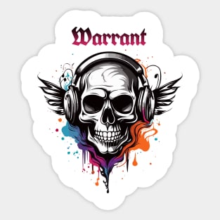 Warrant Sticker